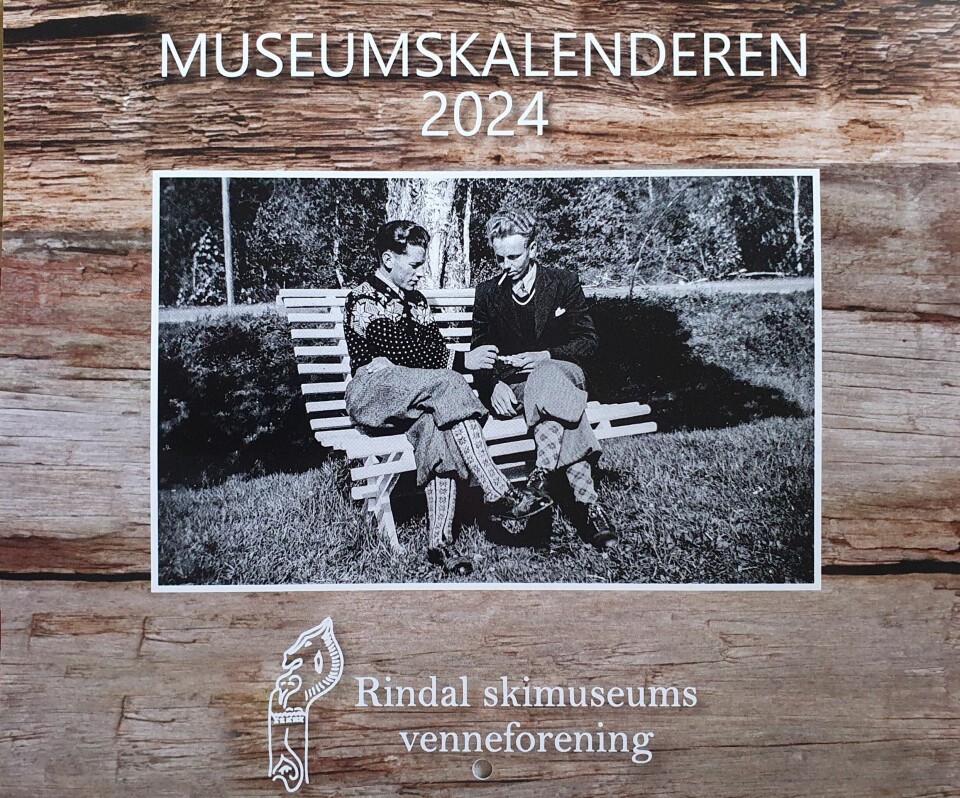 Bilde av en kalender fra Rindal skimuseums venneforening