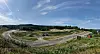 Et panoramabilde over hele rallybanen