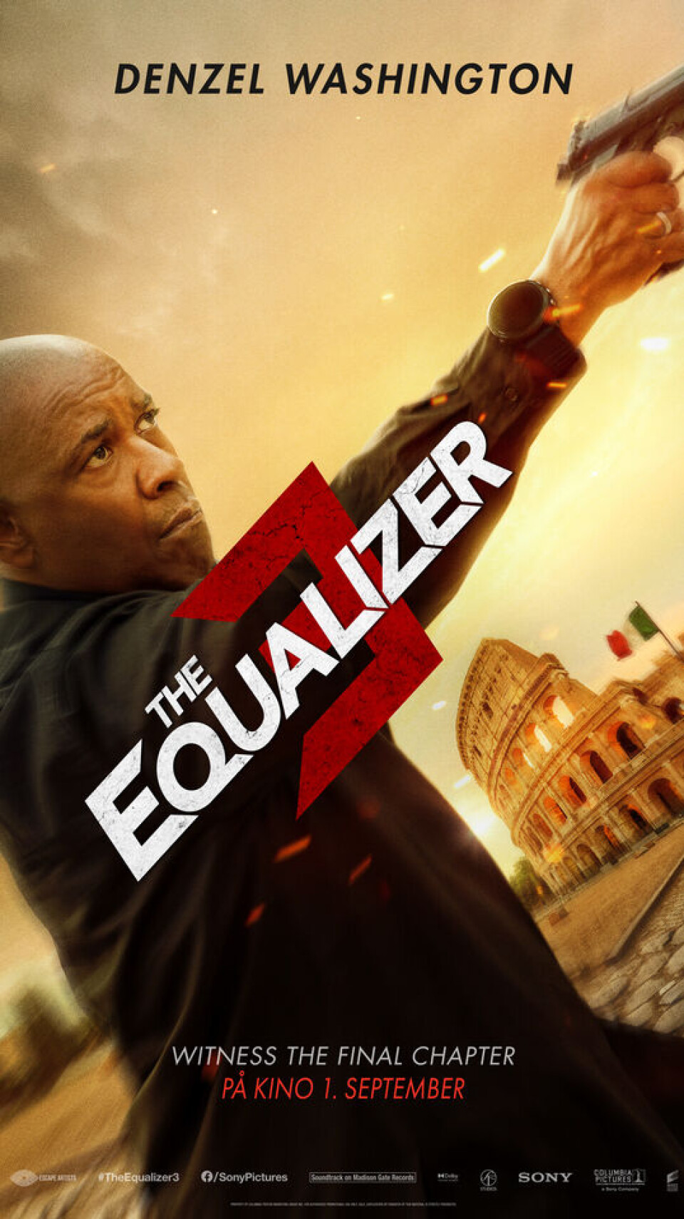 Action og norsk natur på Rindal kino Plakat for kinofilmen 'The Equalizer'