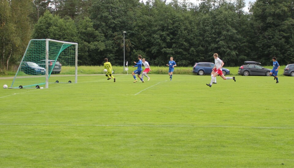 Sondre Næss Bolme legger på til 2-0 Sondre Næss Bolme legger på til 2-0