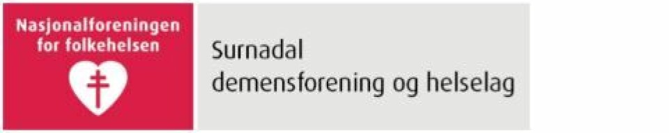 Hjertelig takk for pengegaven Logo Surnadal demensforening og helselag