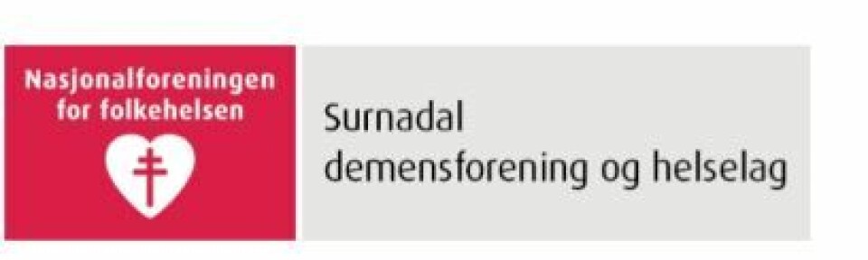 Juleavslutning med Treffast og Surnadal demensforening Logo Surnadal demensforening og helselag