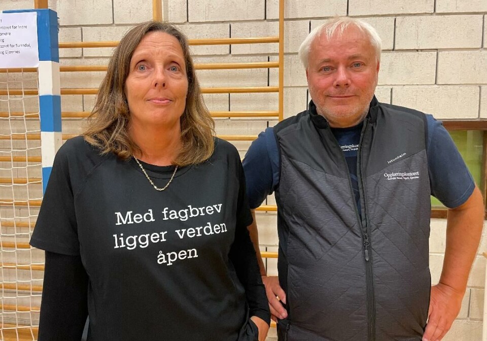 Marit Drøpping og Egil Nedal Dame og mann står ved siden av hverandre