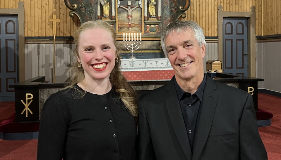 Alt Julie Refseth og Bass Richard Liodden Sanders hadde god grunn til å smile etter søndagens konsert. Alt Julie Refseth og Bass Richard Liodden Sanders