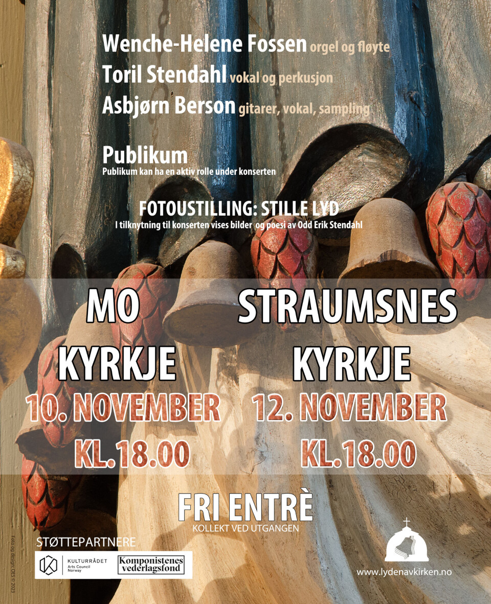 Plakat ' Lyden av kirken'