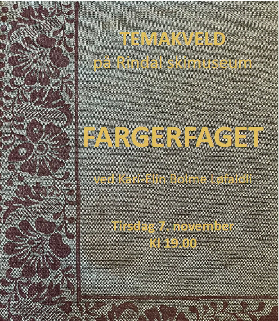 Tema kveld om fargerfaget