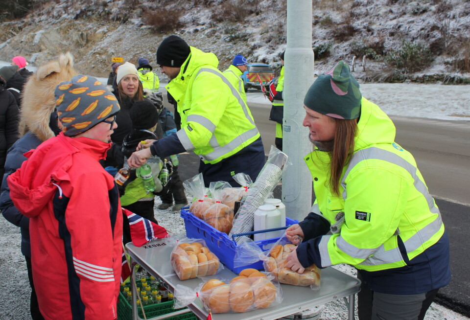 Og etterpå var det boller og brus