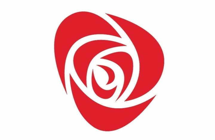 Arbeiderpartiets logo, en rose