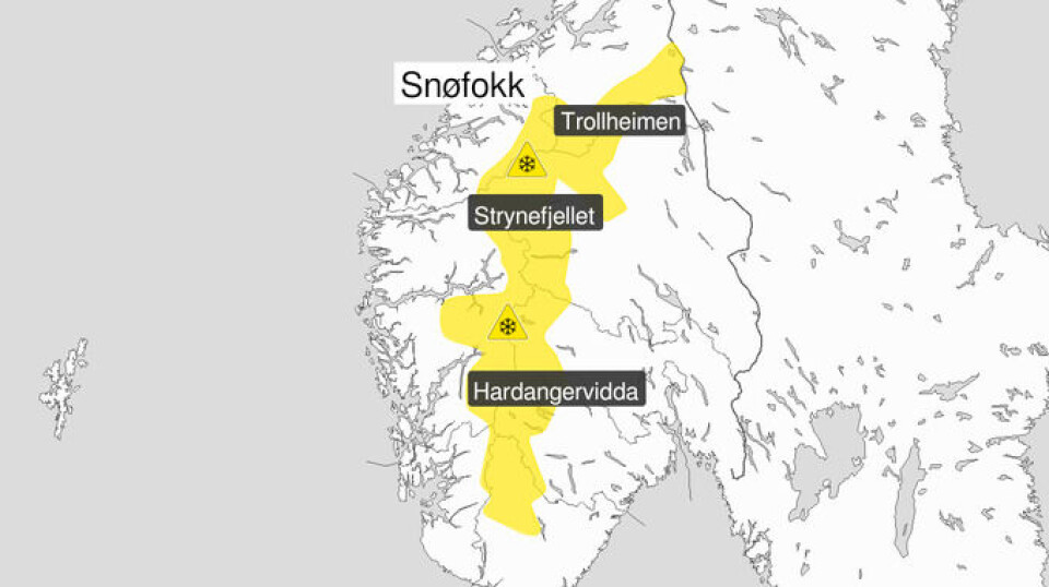 Fare for snøfokk Grafikk