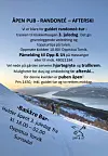 Reklameplakat for åpen pub, randonee og afterski med Opp & Ut