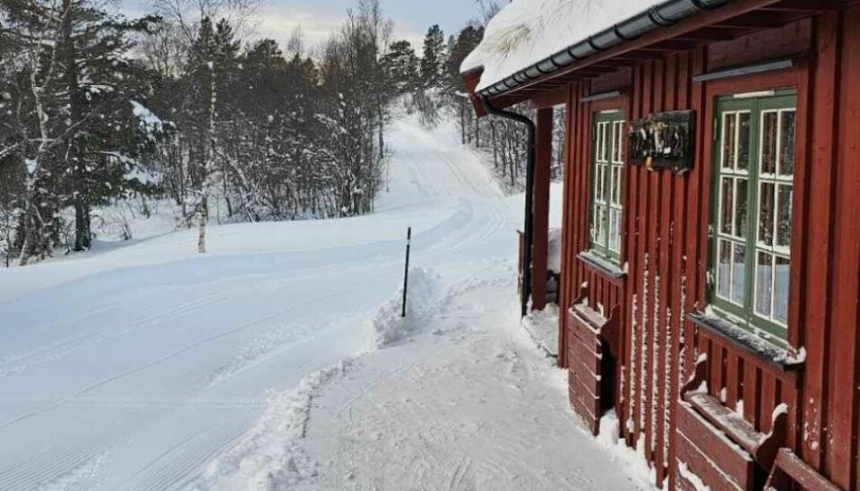 Løype Tørsetmarka kjørt til Finnråa 28.desember