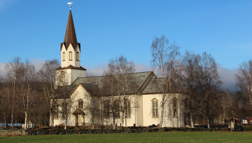 17. mai-preika i Rindal kirke Rindal Kirke på sommeren