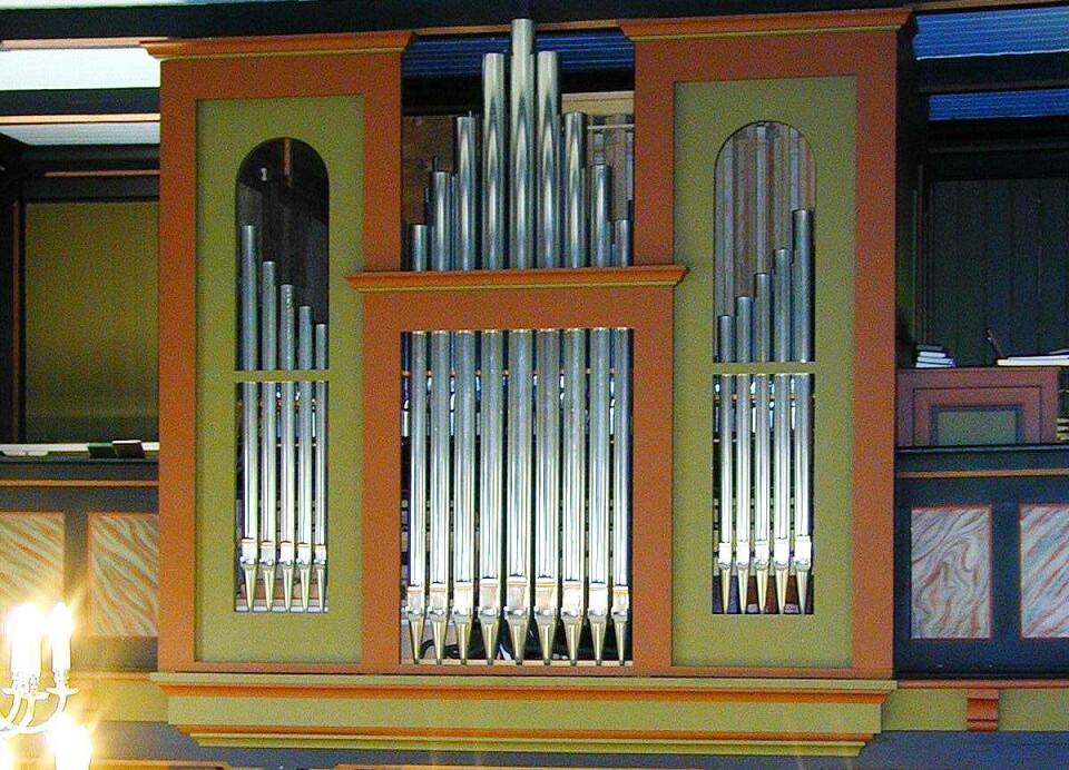 Todalen: Gullkongens Torkildsen-orgel frå 1932 vart i 1995 utvida og ombygd til eit moderne instrument. kirkeorgel