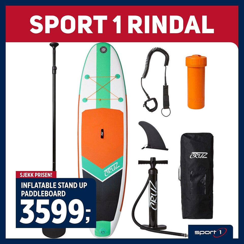 Tilbud på padlebrett hos Sport 1 Rindal