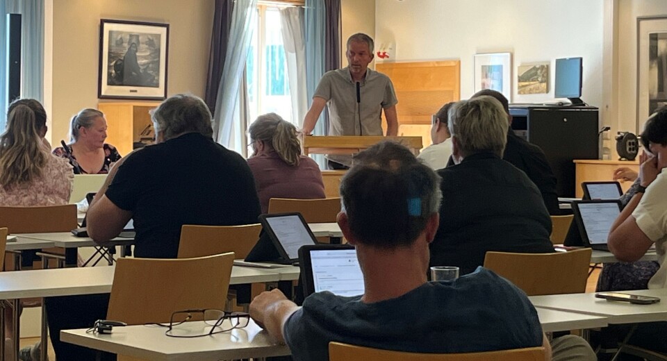 Einstemmig vedtak om helsehus Frå eit kommunestyremøte.