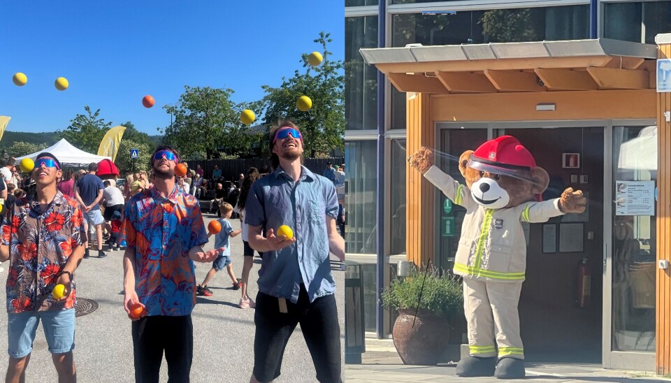 Populært Vårsøg-program for barna! tre menn som sjonglerer og bjørnis