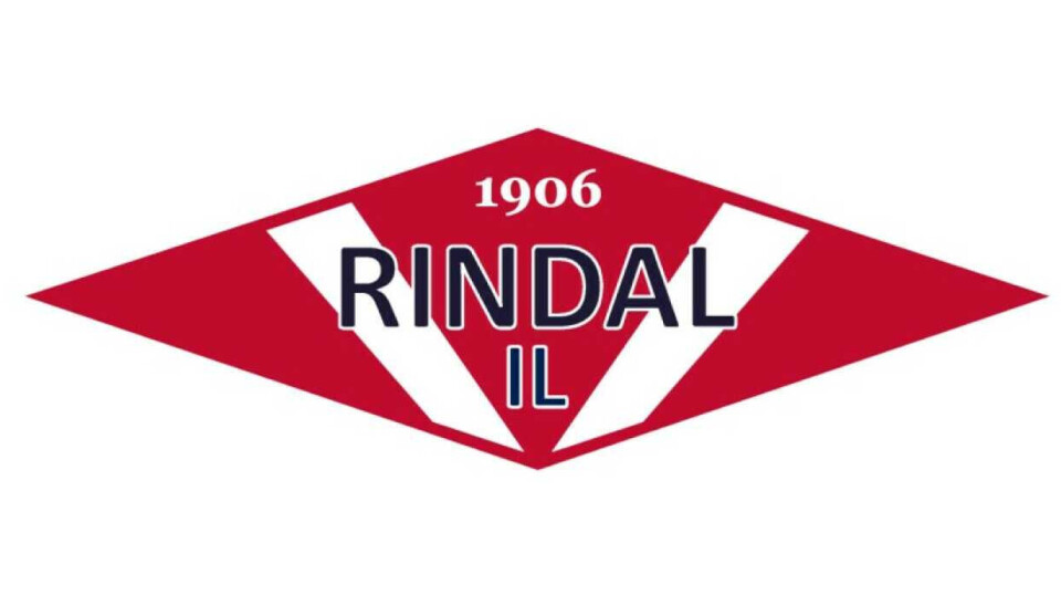 Aktiviteter Rindal IL - uke 33 - oppdatert Rindal IL sin logo. Rød og hvit bakgrunn, 'Rindal IL' i blå skift, og årstallet 1906 i hvitt over.