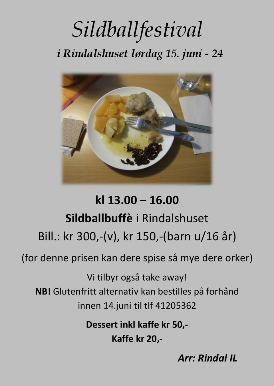 Sildballfestival i Rindal for 15.gang