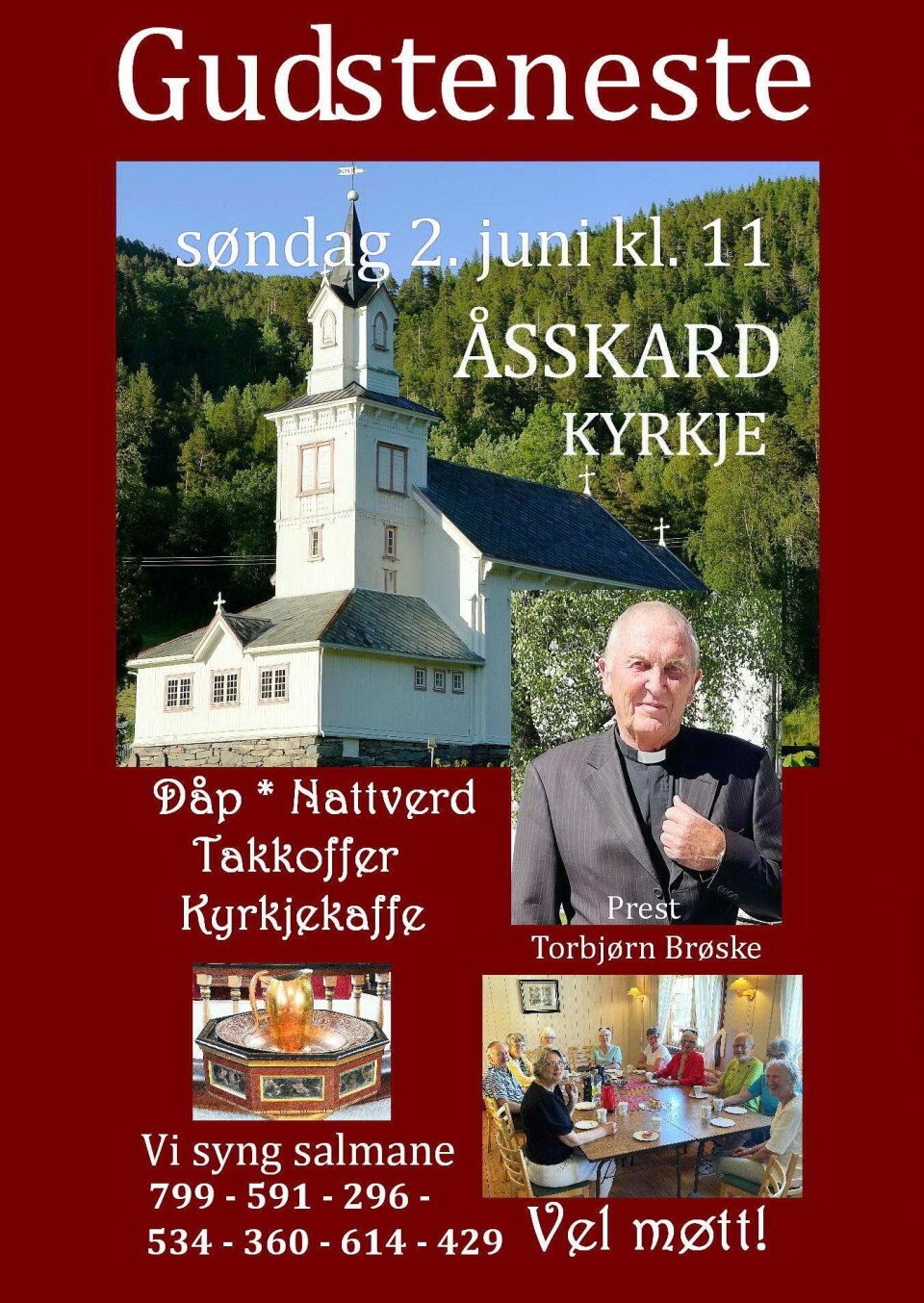 Dåpsgudsteneste i Åsskardkyrkja