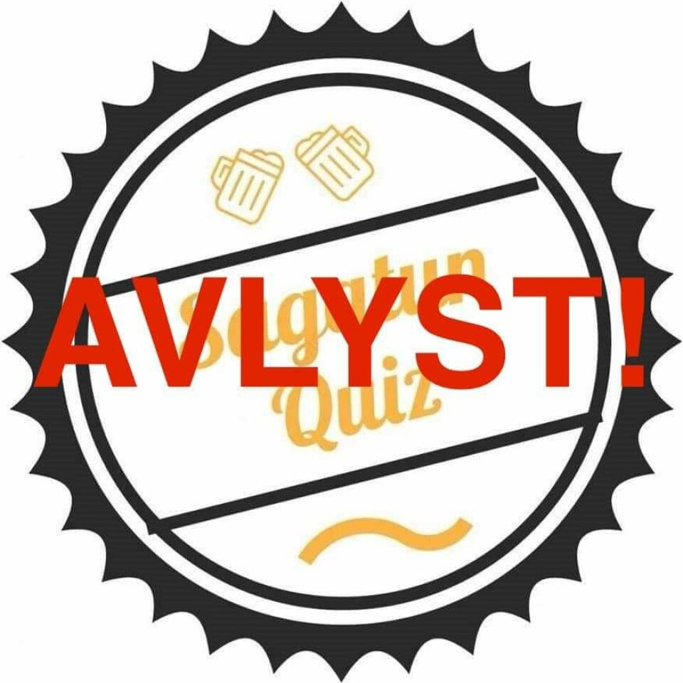 Pub-quiz i Sagatun er avlyst