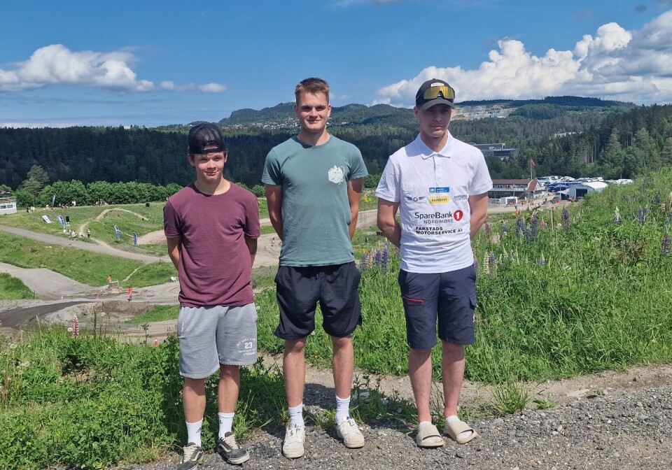 Tre lokale deltakere NM i speedcross i Lier