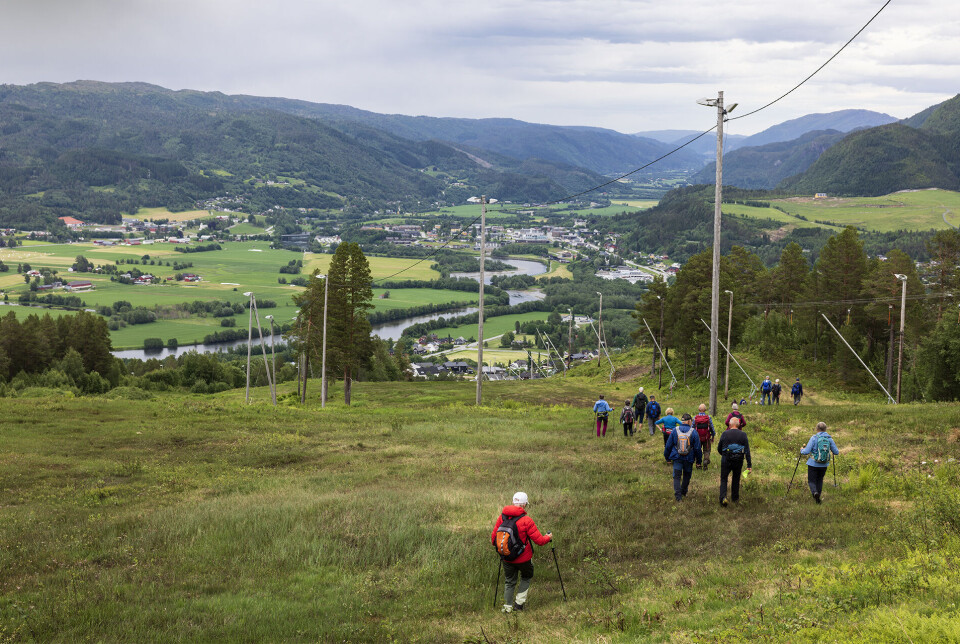Siste etappe går ned alpinbakken