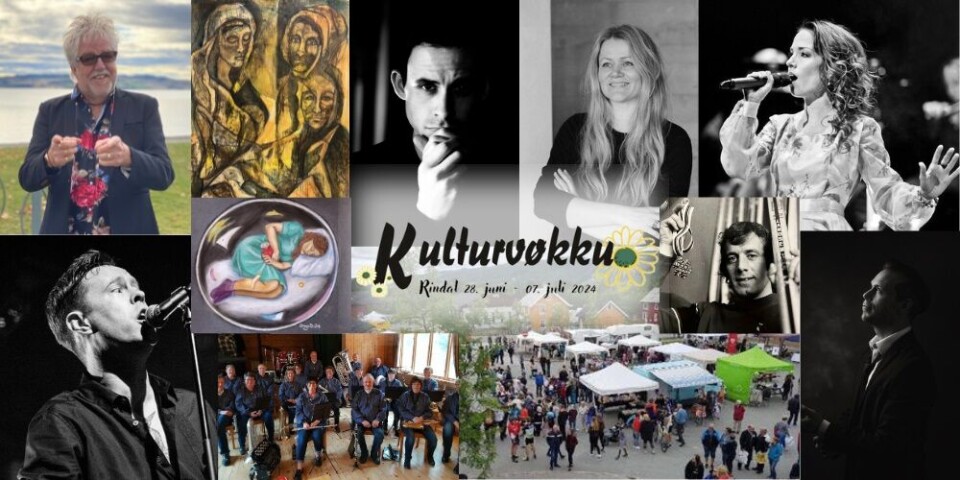 Nå er programmet klart for Kulturvøkku i Rindal