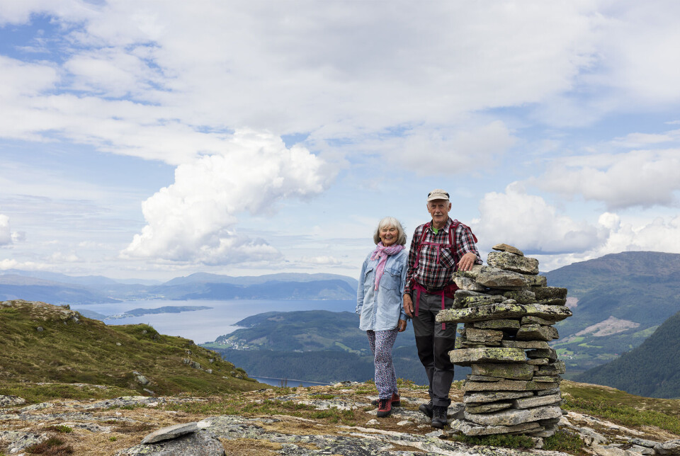 Ved Ørnnebbas varde 674 moh