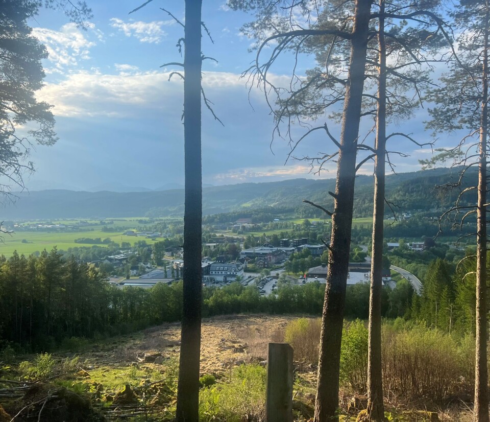 På tur til Kleiva. utsikt i fint vær