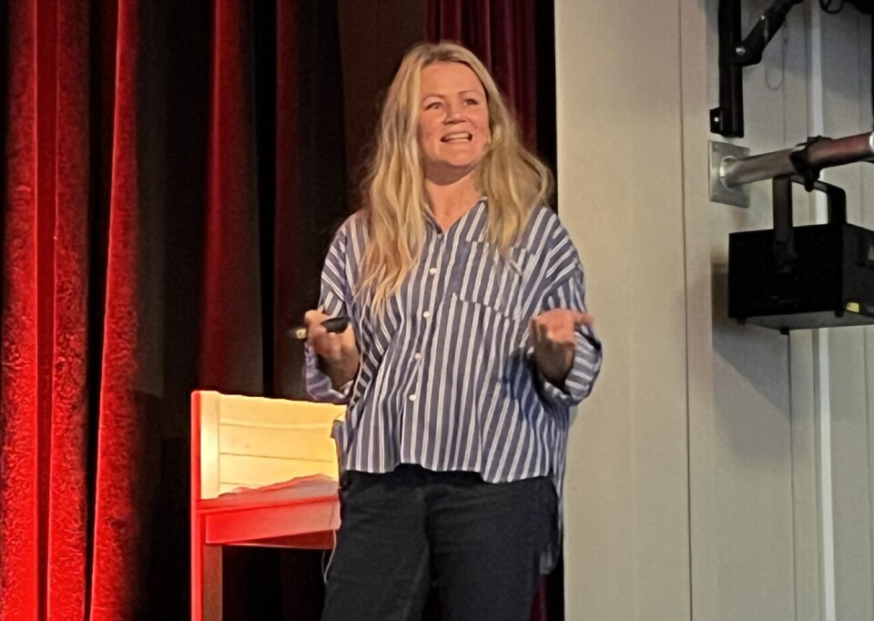 Fagervik fortalte entusiastisk om sine opplevelser til et lydhørt publikum i Torshall.