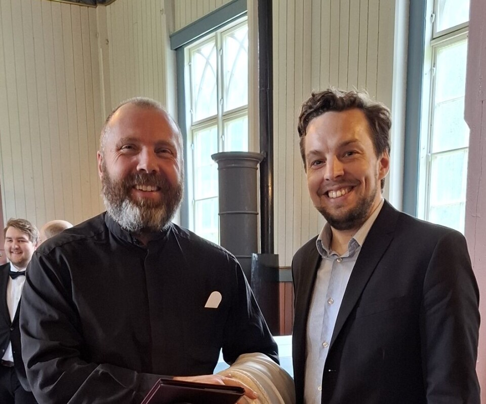 Prost Vidar Rygh og vikarkantor Erik Rosenius