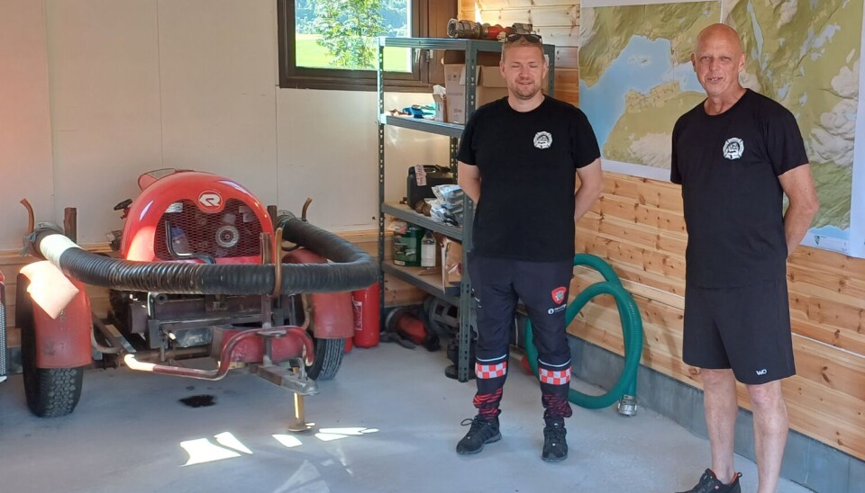 Brann- og helsemannskap her ved Ivar Arne Bøe og Per Gudmund Bøe
