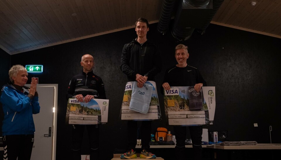 Resultatene fra Hostovatnet rundt tre menn på podium