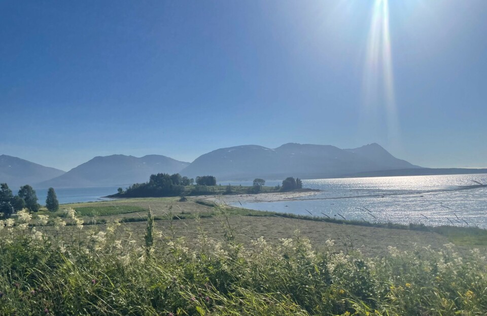 Nydelig vær i Tromsø. strand, fint vær