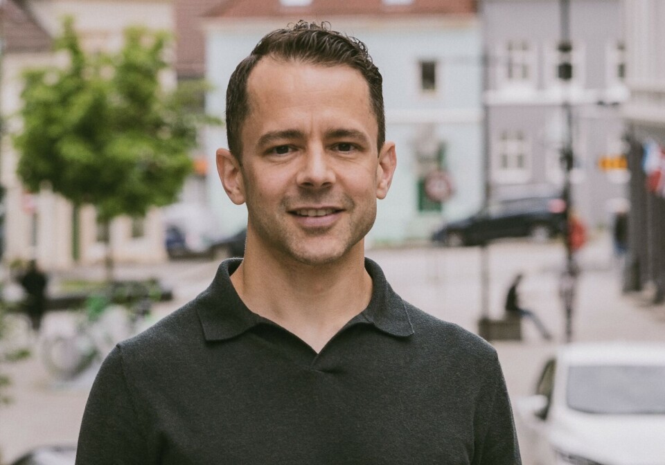 Marius Solberg Anfinsen, seniorrådgiver Frende Forsikring. Portrettbilde av en mann.
