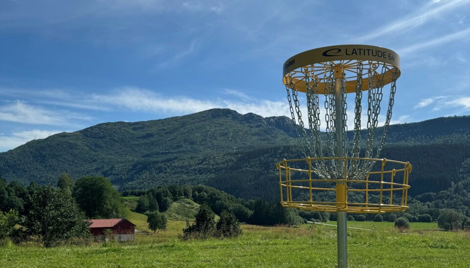 Nordmørstour på Øye i diskgolf En diskgolfbane.