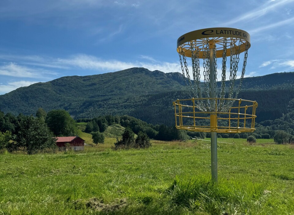 Nordmørstour på Sagdammen diskgolfpark En diskgolfbane.