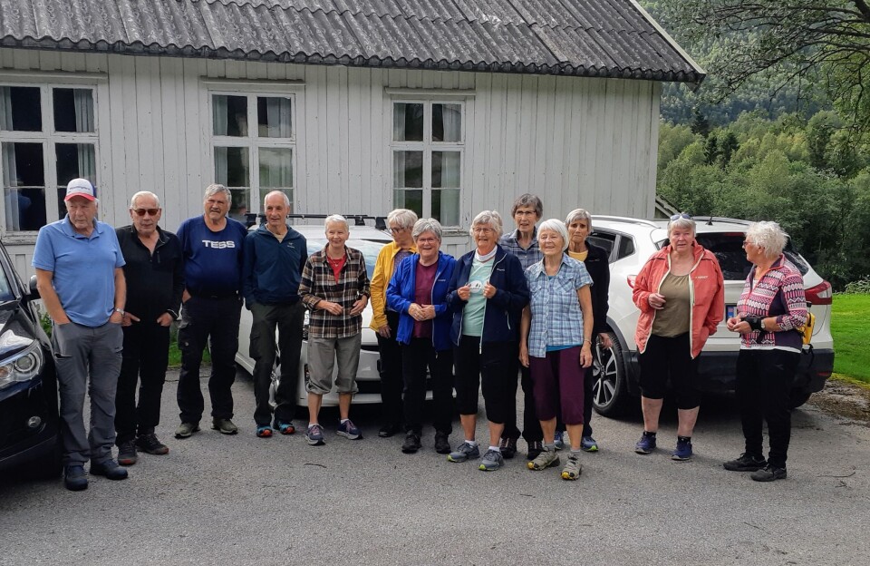14 stavgangere deltok på tur til Krokvassdalen
