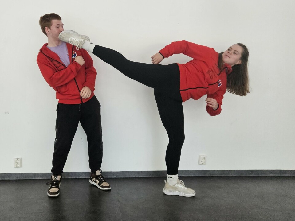 Ulrik Akrim, til venste, og Nathalie Nordlund skal være instruktører på det nye Taekwondo kurset som starter til høsten
