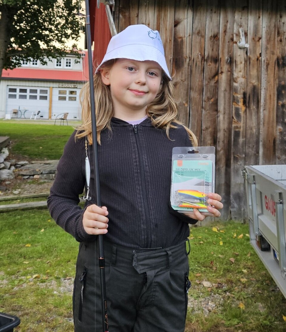 Kaja Pedersen vann ei fiskestong.