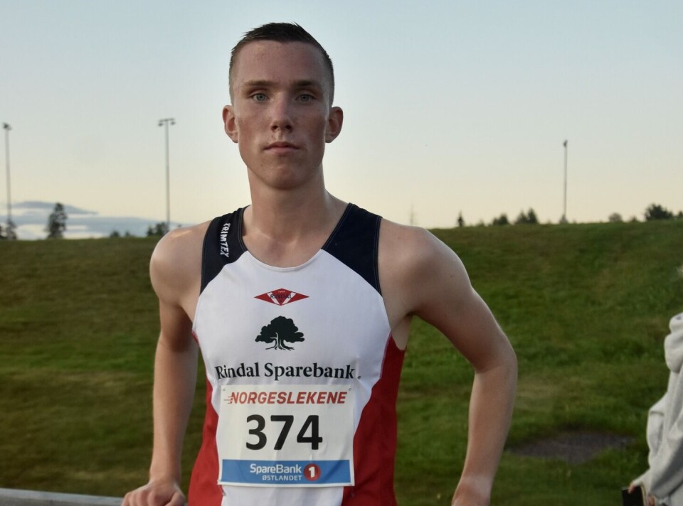 Ny personlig rekord utendørs for Magnus Øyen Mannlig friidrettsutøver