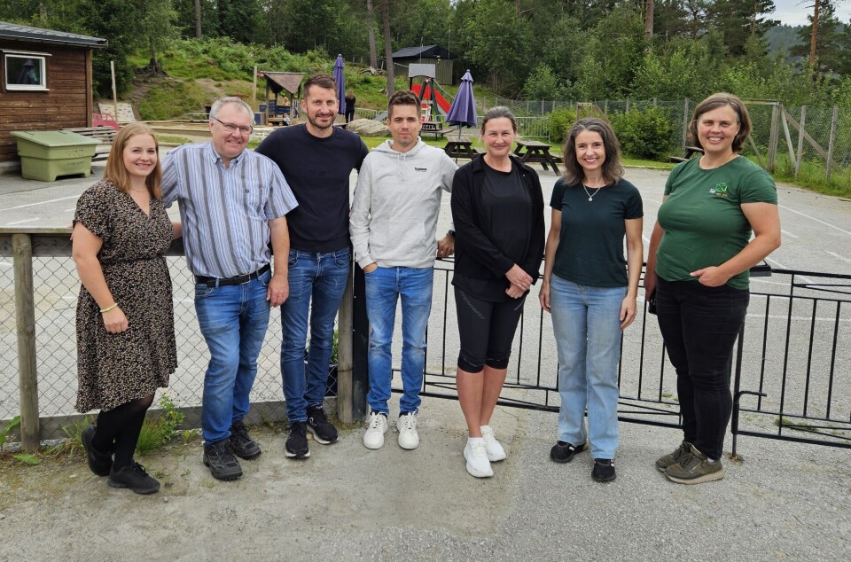 F.v. Lisa Alvestad, Hugo Pedersen, Tore Svinvik, Bjørn Kristian Brøske, Gro K. Sæter, Jenny Klinge og Terese J. Moen.