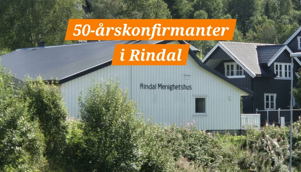 Påminnelse om 50-årskonfirmantjubileum til rindalinger spesielt! Rindal meninghetshus