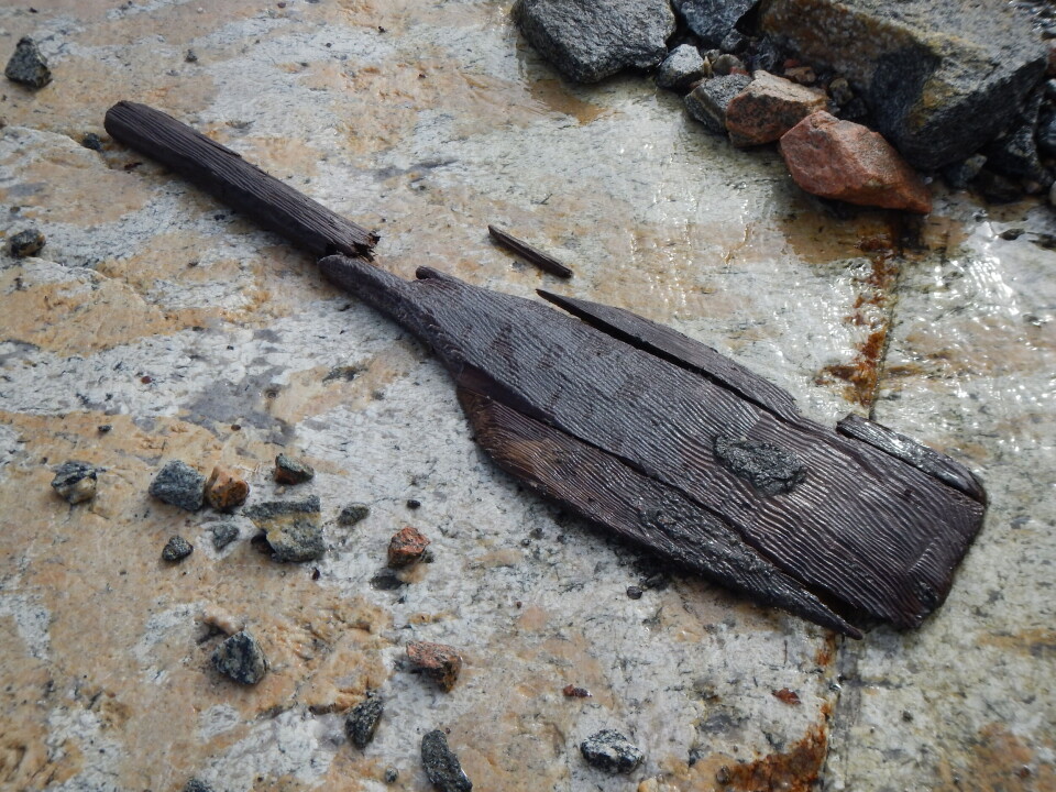 I 2014, i Grovåskaret mellom Eikesdalen og Romsdal, vart det funne restane etter ein trespade, som har blitt datert til 180-340 e.Kr, yngre romartid. En gammel trespade, knekt men godt bevart