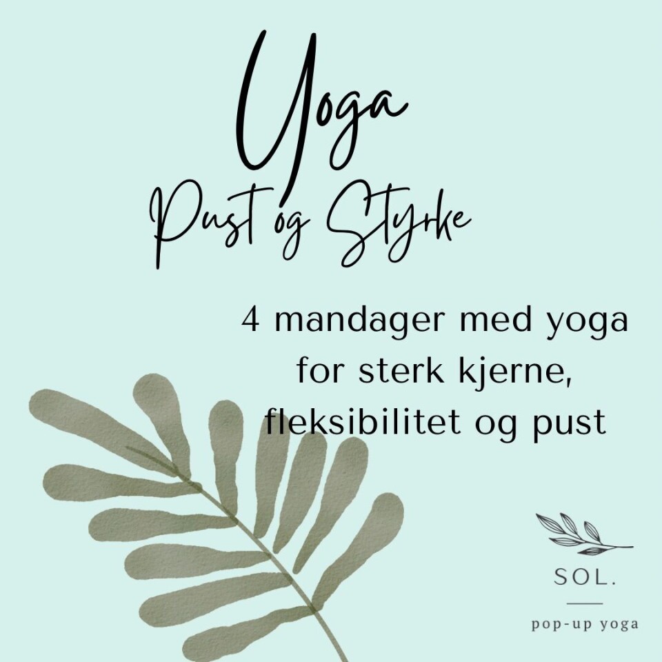 Yogakurs 9. september Reklame for yogatime