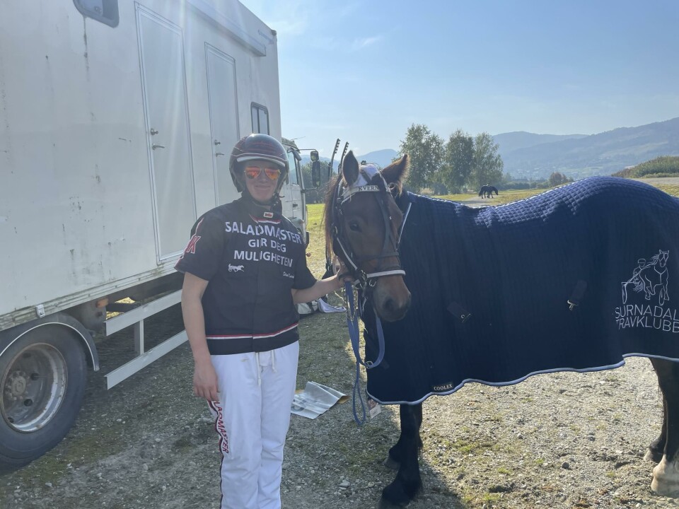 B.B. Hakuna Matata med Stine Kvernberg. En jente holder en hest.
