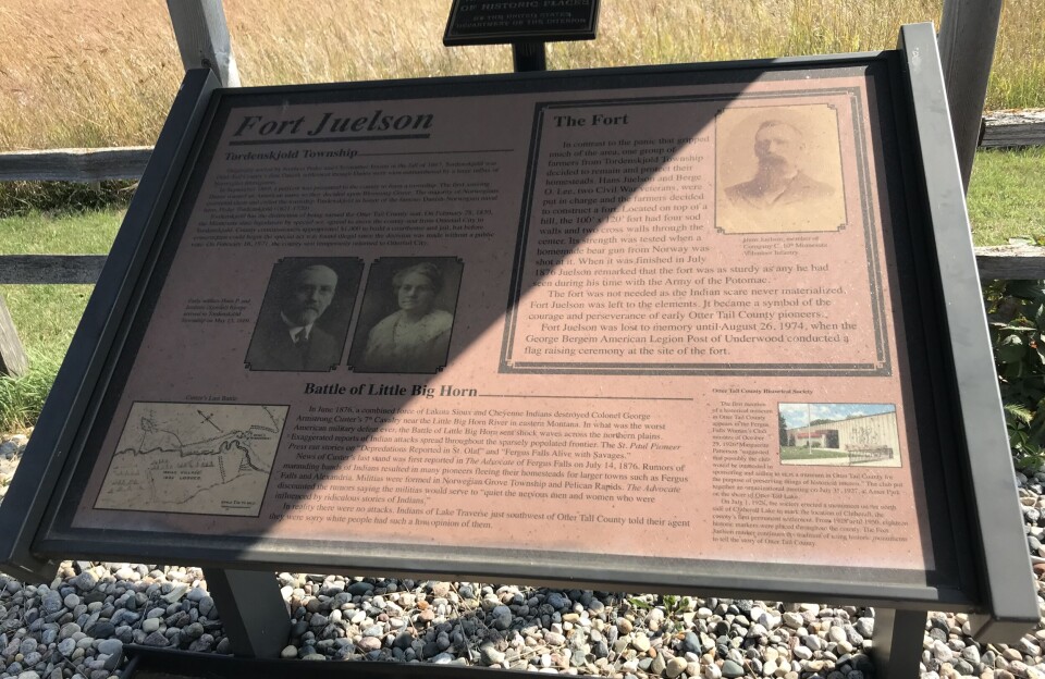 Informasjonstavle Fort Juelson