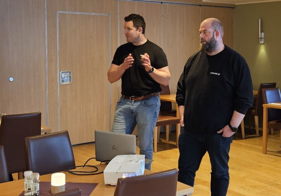 Robin Tellesbø og Ronny Andersen fra Pipelife Norge AS
