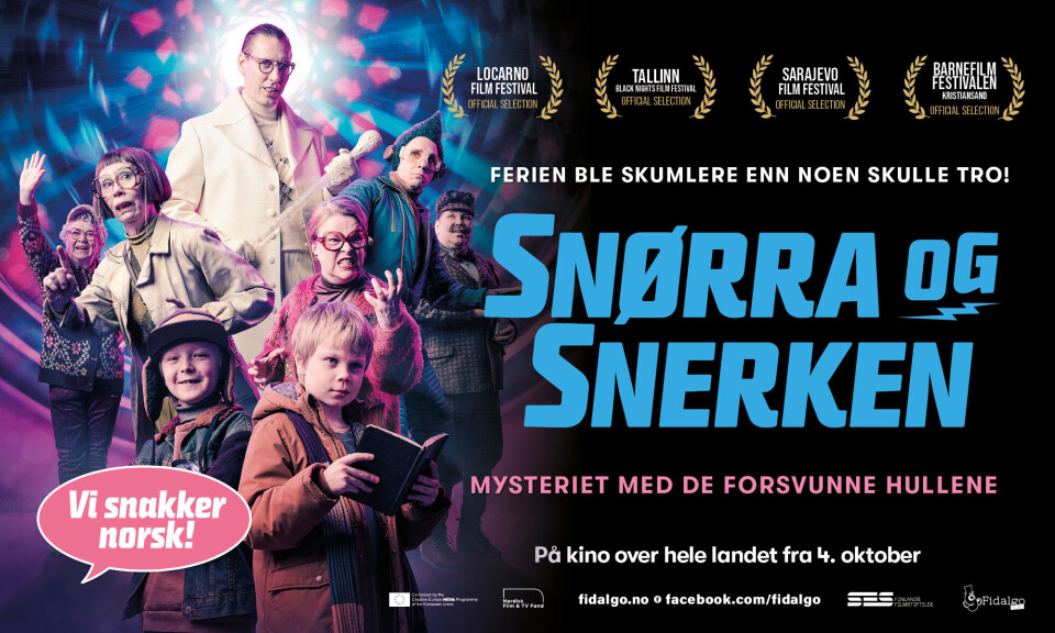Rindal kino i helga Filmplakat Snørra og Snerken 2024