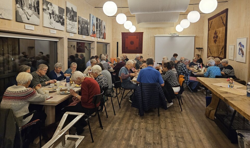 Kafèen på skimuséet var fullsatt til torsdagens potetnattvore